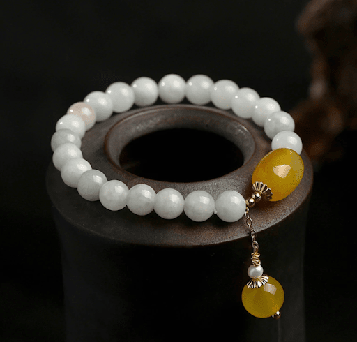 Free White Jade Longevity Bracelet